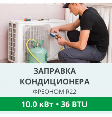 Заправка кондиционера Royal Clima фреоном R22 до 10.0 кВт (36 BTU)