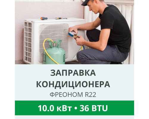 Заправка кондиционера Royal-Clima фреоном R22 до 10.0 кВт (36 BTU)