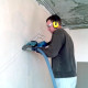 Штробление стены под электрический кабель 15х15 мм. (Кирпич)